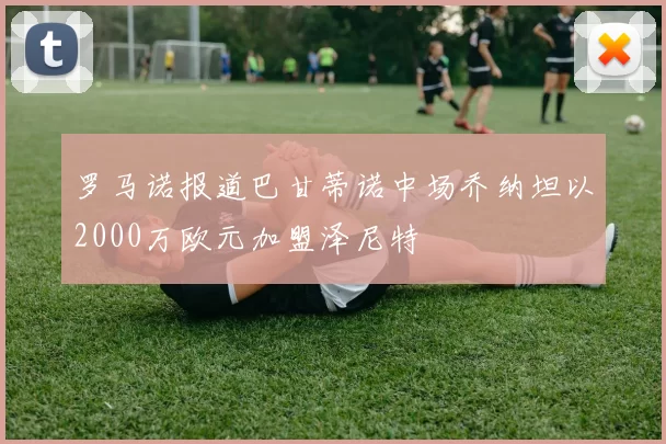 罗马诺报道巴甘蒂诺中场乔纳坦以2000万欧元加盟泽尼特